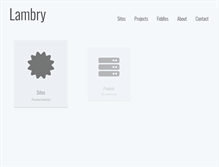 Tablet Screenshot of lambry.com
